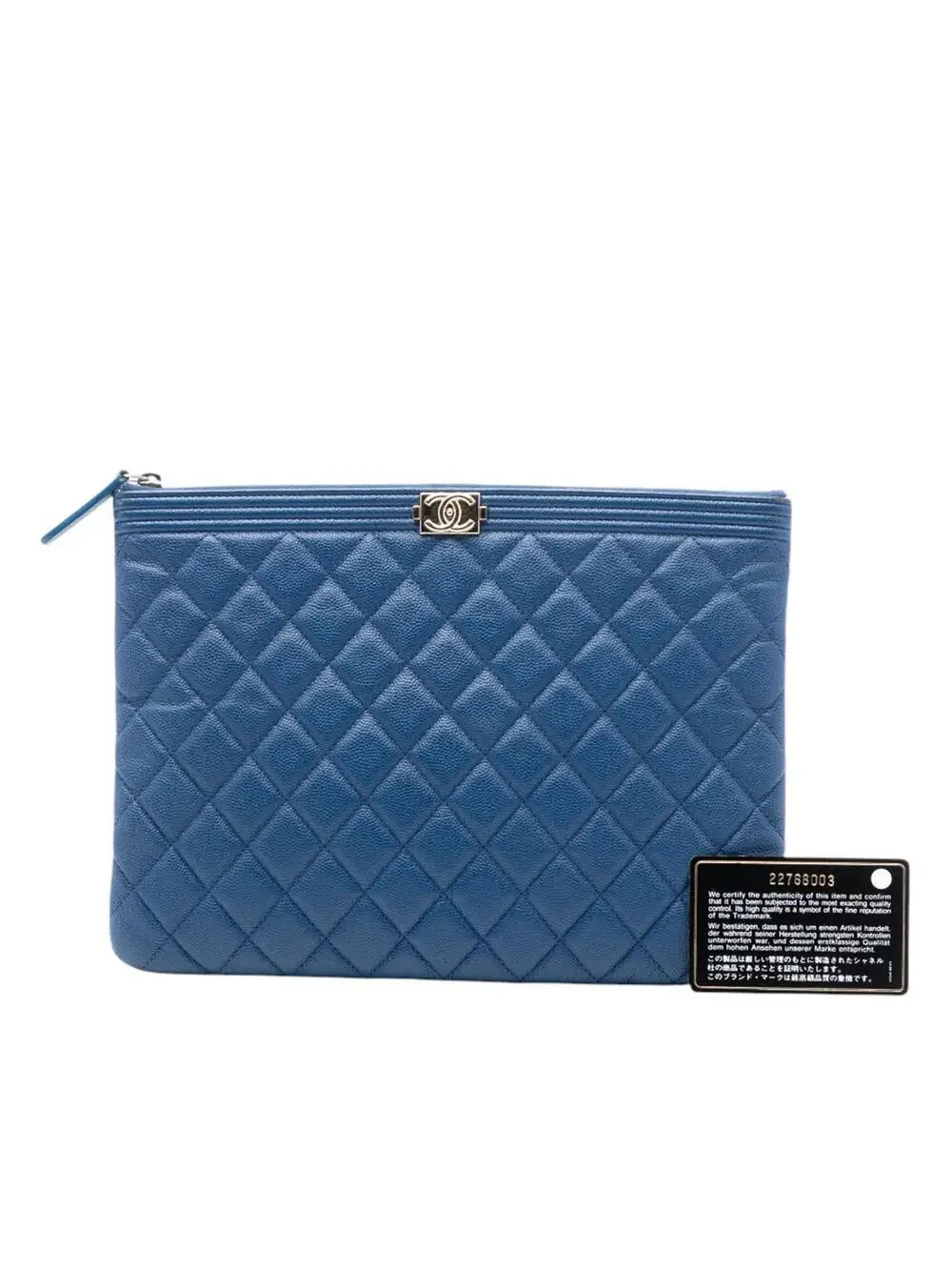 Chanel Medium Quilted Caviar Boy O Case #300763C73B